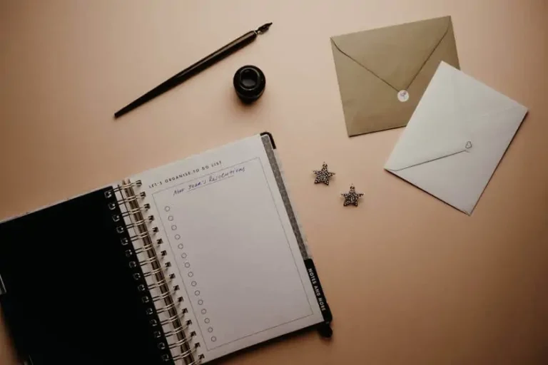 Spiral bound planner with letters